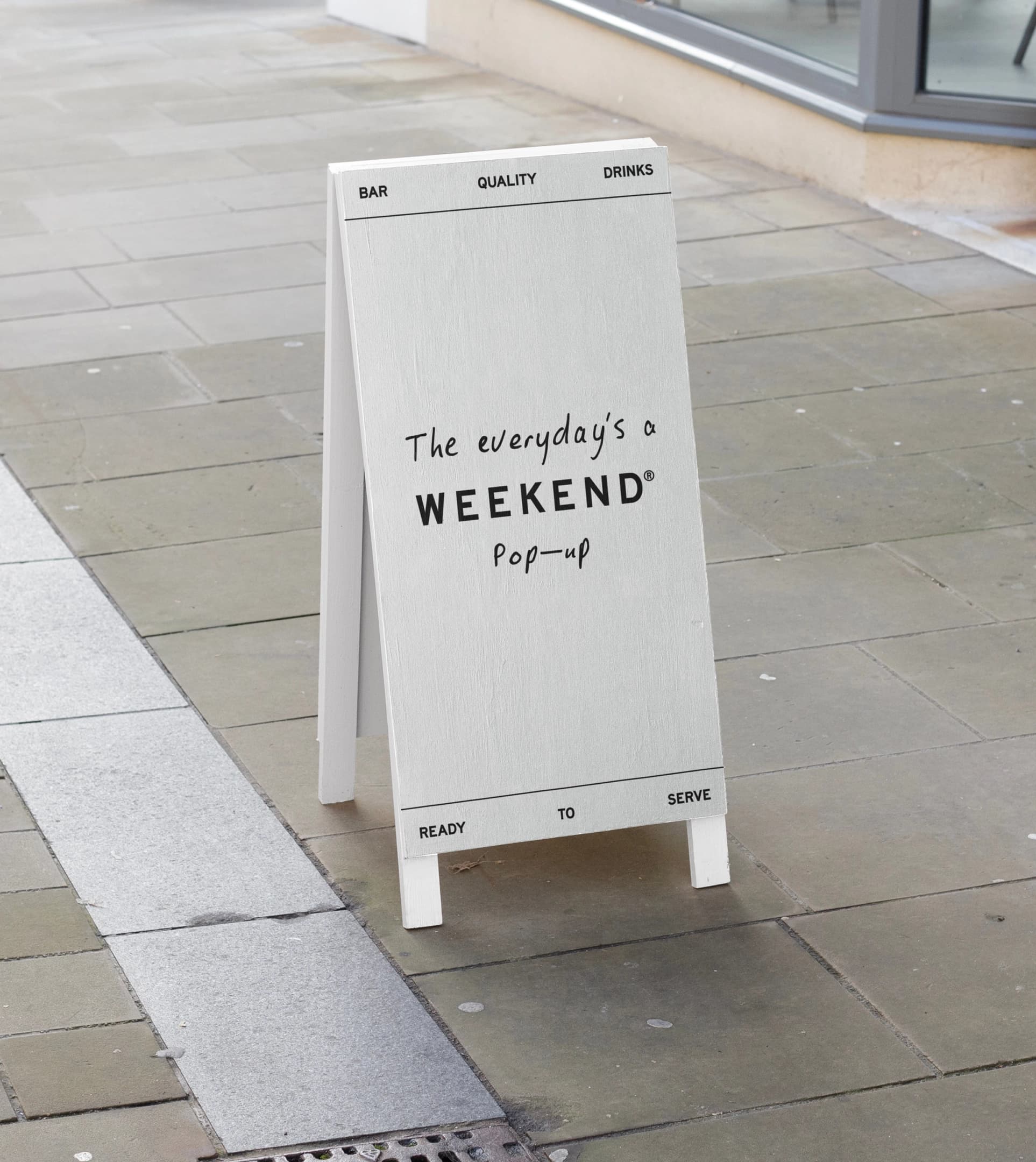 weekend signage