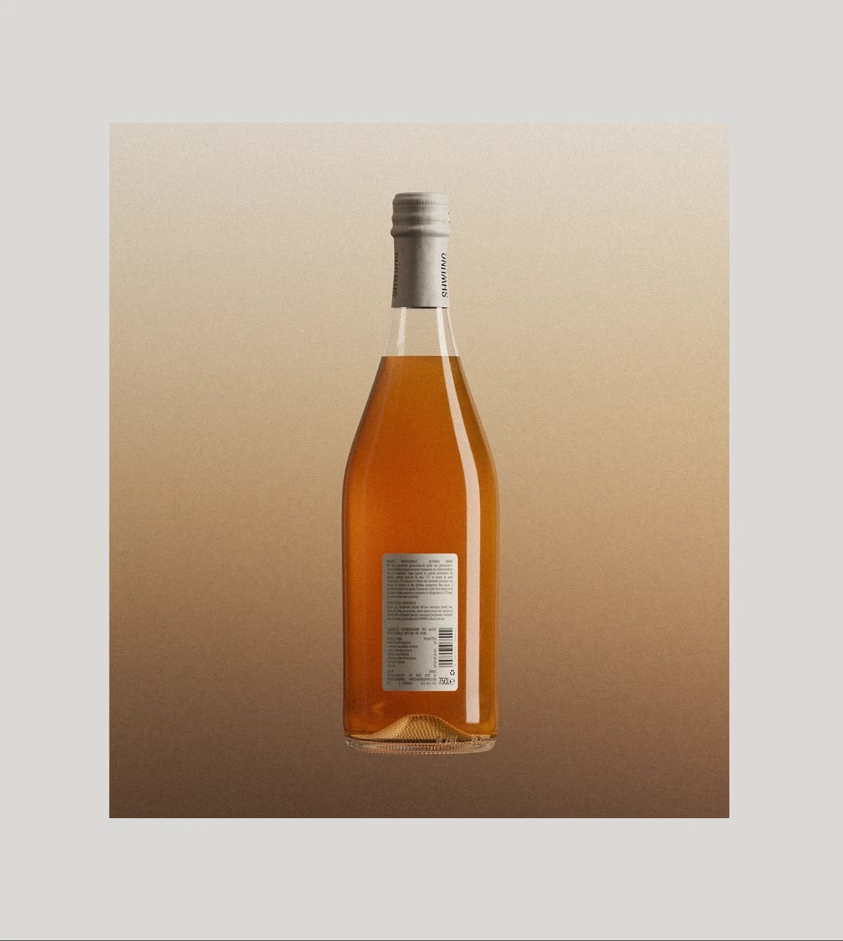 Two Shwung bottles side by side showing the full label design with the "OR-ANJ" varietal naming system.