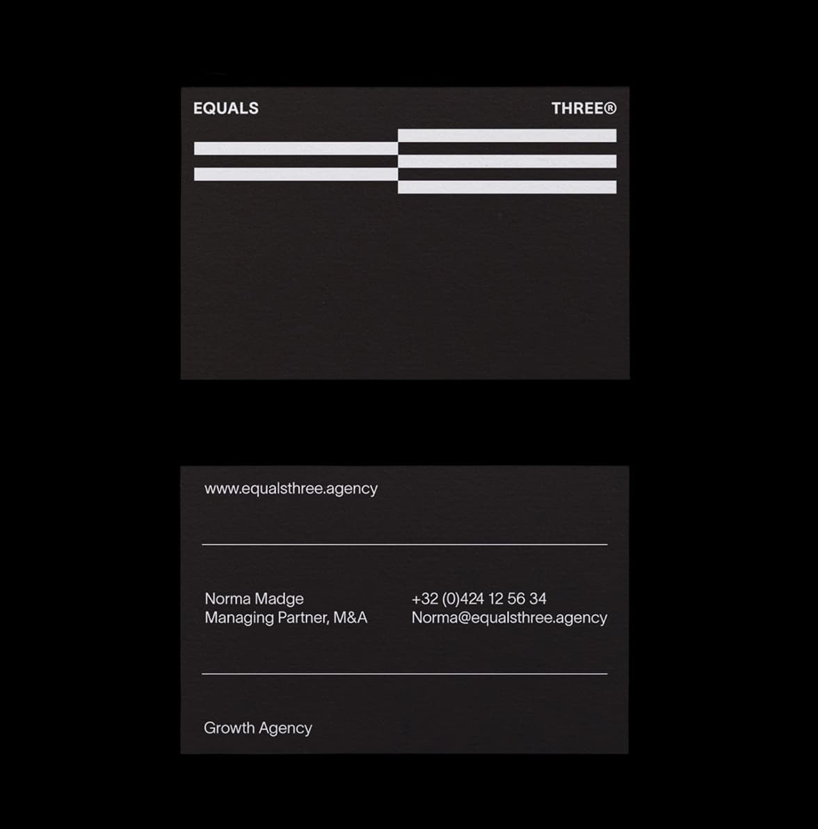 E3 business cards